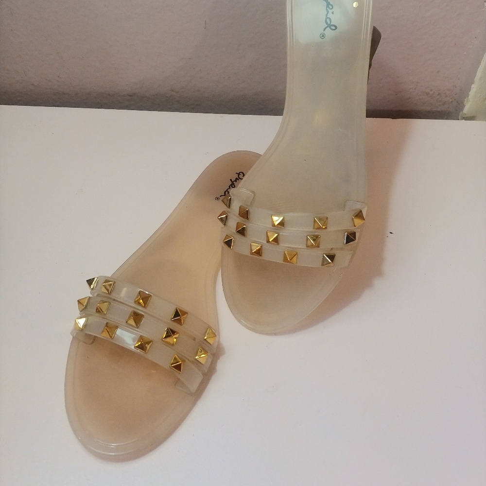 Qupid nude stud sandals (jelly sandal) - Picture 4 of 6